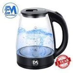 product_image_name-ElectroMate-2.2L Glass Body Cordless Electric Kettle With Fast Heating & LED Boil Indicator-2