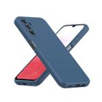Samsung Galaxy A04s Liquid Matte Silicon Protective Case Cover (Blue)