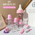 product_image_name-Generic-BPA Free Baby Feeding Gift Set - 3 Bottles Teether Feeder Brush 6 Nipples 0-3Y-4