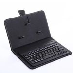 product_image_name-Generic-BLACK BT 3.0 Wireless Keyboard Cover with Leather Case for Smart Phone-1
