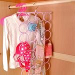 product_image_name-Generic-28-Hole Scarf & Tie Holder – Multi-Loop Closet Organizer Hanger-2