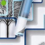 product_image_name-Generic-3D Self adhesive Wallpaper decorative Film Boxed Blue- 5M-2
