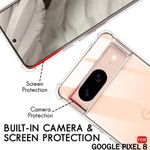 product_image_name-Generic-Google Pixel 8 Case, Non-Yellowing Transparent Hard Back PC+TPU Protective Phone Cover-3