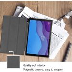 product_image_name-Generic-Lenovo Tab M10 Plus (x606) Tablet Case, Smart Magnetic Stand Flip Cover for Screen and Back Protection-2