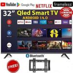 product_image_name-Amtec-32" Inch Frameless Android LED Smart TV with Bluetooth +FREE WALL MOUNT)-1