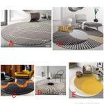 Modern minimalist round rugs 