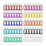 product_image_name-Generic-Plastic Key Tags 50 Pcs, Key Labels with Ring and Label Window, Key Chain ID Tags, Key Identifiers for Name-1