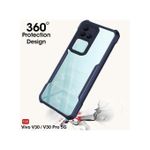 product_image_name-Xundo- Vivo V30 Airbag Shockproof Bumper Shell Back Transparent Acrylic + TPU Buffer Case Cover-2