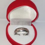 product_image_name-Generic-Silver Stainless Steel Wedding/ Anniversary  Ring with Warm Champagne Crystal Inlay-1