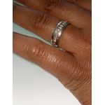 product_image_name-Generic-Silver Stainless Steel Wedding/ Anniversary  Ring with Warm Champagne Crystal Inlay-2