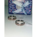 product_image_name-Generic-Silver Stainless Steel Wedding/ Anniversary  Ring with Warm Champagne Crystal Inlay-6