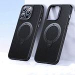 product_image_name-Generic-Black Carbon Fiber Case With Stand Ring MagSafe For IPhone 13 Pro Max - Premium Protection & Functionality-1