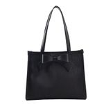 Bowtie tote bag  black