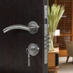 product_image_name-Generic-Mortise Main Door Lock Set With Door Rose Handle And 3 Keys For Home, Office & Hotel-1