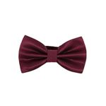 product_image_name-Generic-Maroon Wine Men's Bow Tie Drop/ Cufflinks Set-4