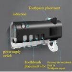 product_image_name-Generic-Wall Mounted Toothbrush Holder Bathroom Organizer Storage Rack for Toothpaste and Accessories-2