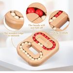 Wooden Sliding Bead Puzzle Toy