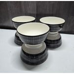 Printed Ceramic Bowls – 6pcs Set - Durable & Stylish Kitchenware