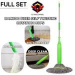 product_image_name-Bamboo-New upgrade 144cm pocket wringing mop-1