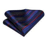 product_image_name-Fashion-Black Navy Blue And Dark Burgundy Striped Necktie-3