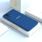 Phone Case For Samsung A72 Classy Silicone Back Cover Case - Blue.