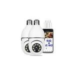 product_image_name-Generic-2MP Full HD 1080P Wireless WiFi Light Bulb Security Camera - 360° Panoramic Rotating CCTV Nanny Cam - E27 Socket Smart Camera with Night Vision & Motion Detection-2