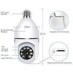 product_image_name-Generic-2MP Full HD 1080P Wireless WiFi Light Bulb Security Camera - 360° Panoramic Rotating CCTV Nanny Cam - E27 Socket Smart Camera with Night Vision & Motion Detection-4