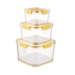 product_image_name-Generic-3 Pcs Stackable PET Food Storage Containers Set - Airtight Pantry Organizers for Flour, Sugar, Pasta & Cereal-5