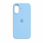 Silicone Case for iPhone 16, Blue, Silicon