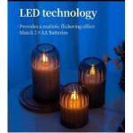 product_image_name-Generic-3 in 1 Advanced Glass LED decor lighting candle-3