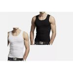 product_image_name-Fashion-6 In 1 Men’s Colored Cotton Vests (Black, Grey & White) – Assorted Colors – Soft, Breathable & Durable. -4
