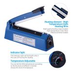 product_image_name-Generic-Manual Impulse Heat Sealer 100mm/10cms - Blue-2