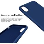 product_image_name-Generic-Navy Silicone Rubber Phone Cover Case for iPhone X-2