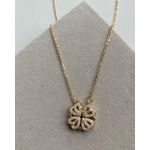 product_image_name-stainless steel-Lucky four-leaf clover necklace -1