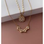 product_image_name-stainless steel-Lucky four-leaf clover necklace -3