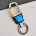 Subaru Zinc Alloy Material Branded Auto Keyring: