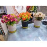 Artificial Potted Flower Décor –  1PC Modern Tabletop Floral Arrangement