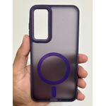 product_image_name-Generic-Samsung Galaxy A17 Luxury Clear MagSafe Compatible Phone Case with Slim Anti-Scratch Design, Wireless Charging Ready and Shockproof Corners in Purple-1