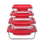  Borosilicate Glass Food Containers/ Food Storage Set