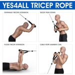 product_image_name-Generic-Tricep Ropes 27-inch Rope Length Heavy Duty Rope Pull Down Double Grip-2
