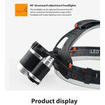 product_image_name-Generic-Multi-Function Rechargeable LED Headlamp with 3xT6 Bulbs and Long Range-2