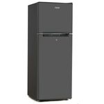 Mika  Fridge, 138L, 2 Door Top Mount Freezer, Defrost (Direct Cool), Dark Silver