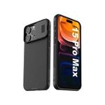 Nilkin  CamShield Case with Slide Camera Cover, Back Cover Compatible with iPhone 15 Pro Max