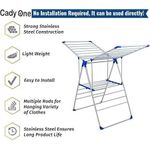 product_image_name-Generic-Clothes Drying Rack - Heavy Duty Flat Mesh Drying Rack for Bed Linens, Clothes, Scarves-2