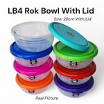 Rok  Plastic Basin With Lid For Storage And Serving 