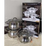 6 Pieces Edenburg EB-3716 Stainless Steel  Cookware Set