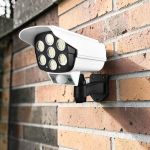 2 In 1 Solar Powered Motion Activated Bright LEDs Dummy Fake Cctv Camera Motion Sensor Solar Light