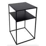 product_image_name-Generic-LuxEdge™ Modern Metallic Bedside Table – Sleek Black Minimalist Nightstand-2