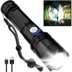 product_image_name-Generic-Powerful LED P50 USB Rechargeable Outdoor Tactical Flashlight-3