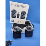 product_image_name-Generic-F11-2 Lavalier Mic Wireless Dual Microphone System – For Camera, iPhone, Android with Noise Cancelling-1